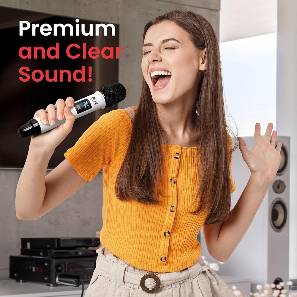 Pyle 4CH UHF Band Wireless Microphone Receiver System