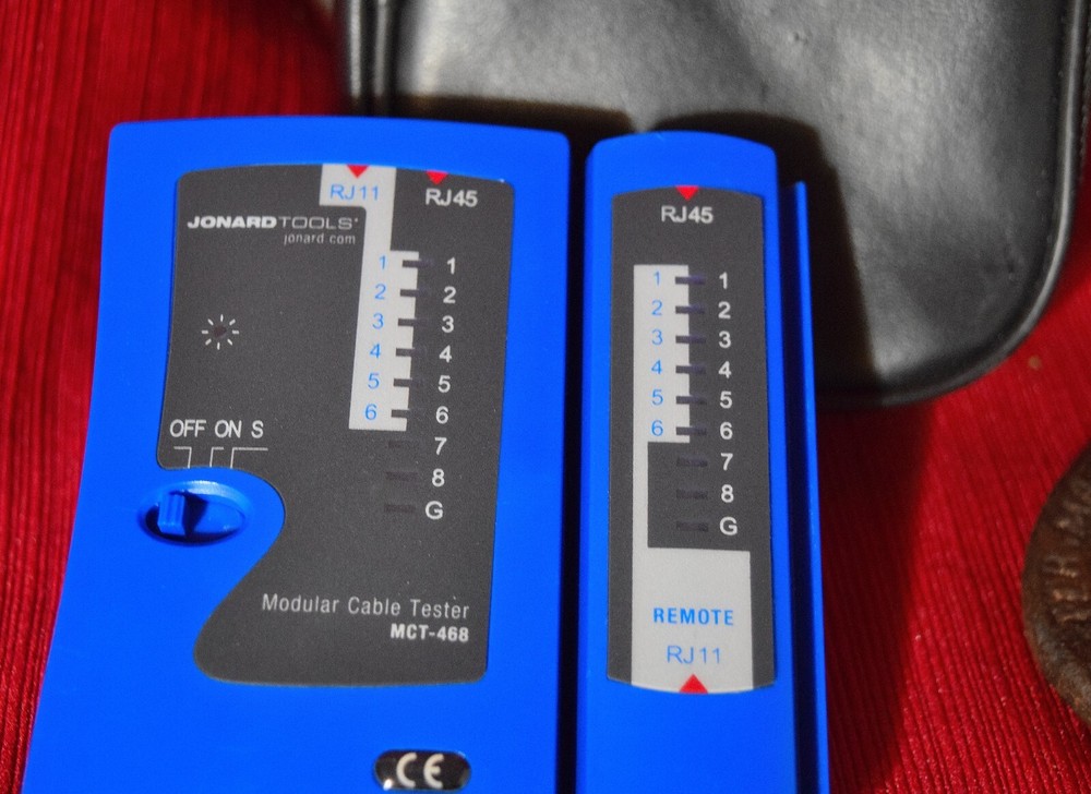 JONARD CABLE TESTER RJ45+RJ11 CHECK COMPUTER WIRE CONTINUITY ELECTRICAL TOOL