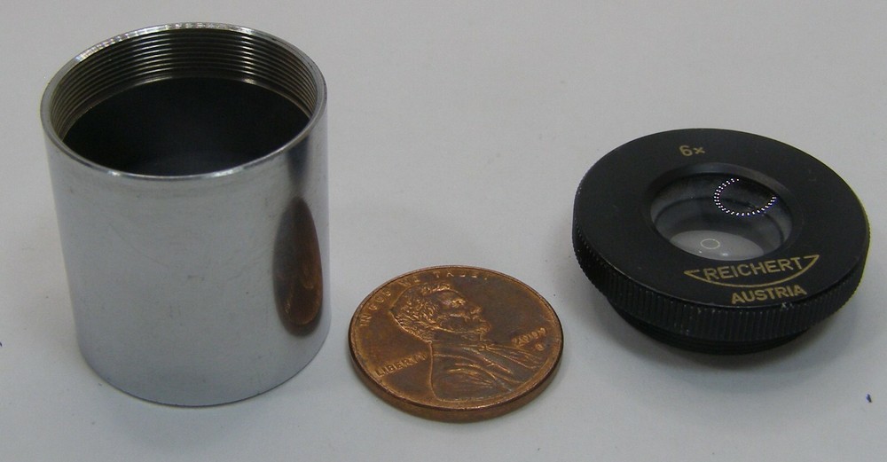 One Reichert Microscope Eyepiece Austria 1ct. 6X BUZ