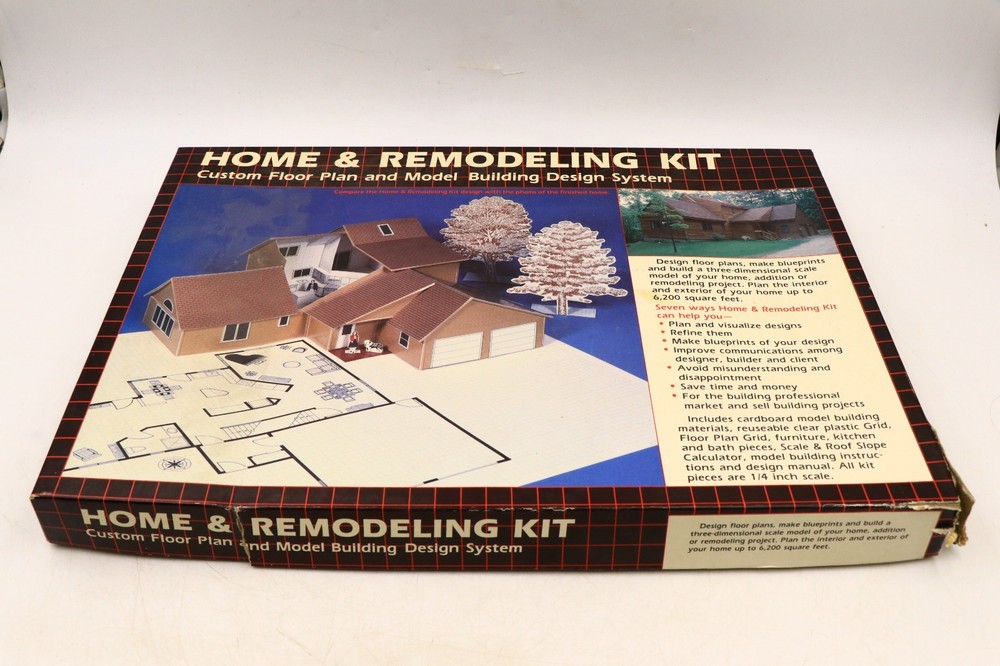 Rare Vintage Home Remodeling Kit Custom Floor Plan Model Building Design System