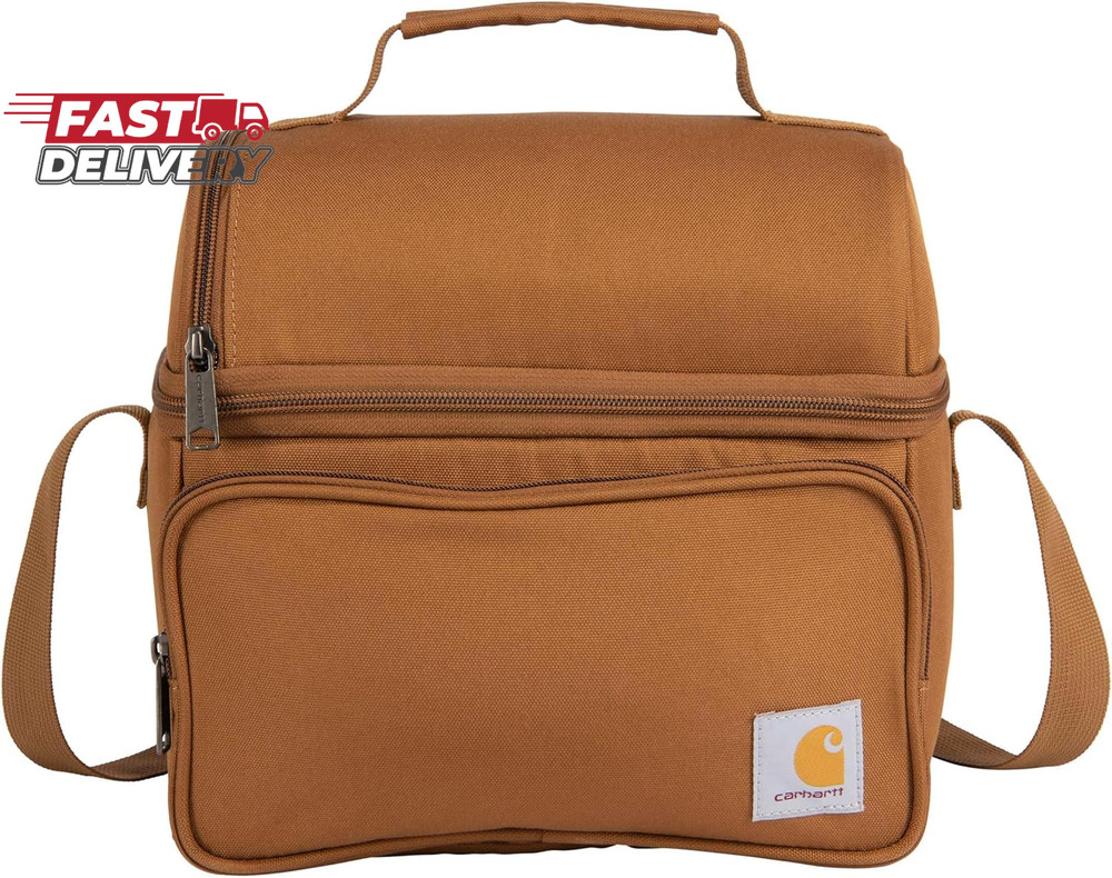 Carhartt Camping Cooler, Worksite Lunchbox, Soft Shell Lunch Bag for Constructio
