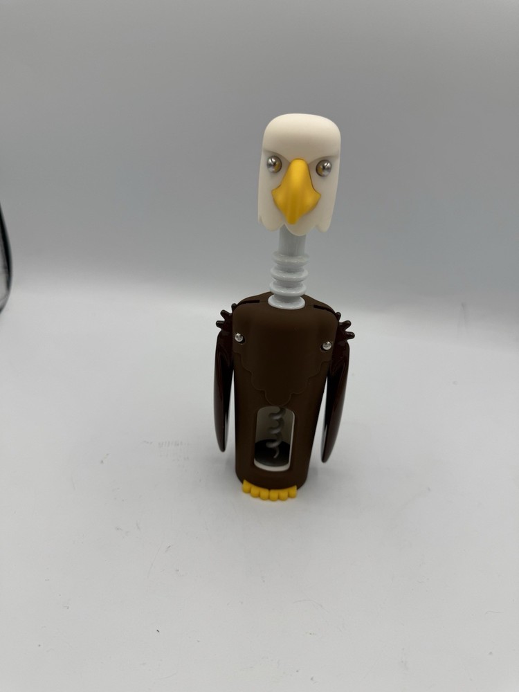 TrueZoo Bald Eagle Winged Corkscrew, Wine Opener Manual, Heavy Duty Stainless