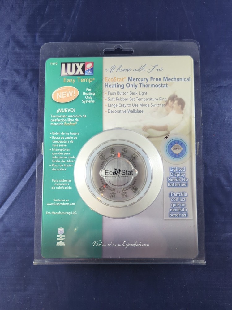 Ecostat Non-Programmable Easy Temp Heat Only Mechanical Thermostat