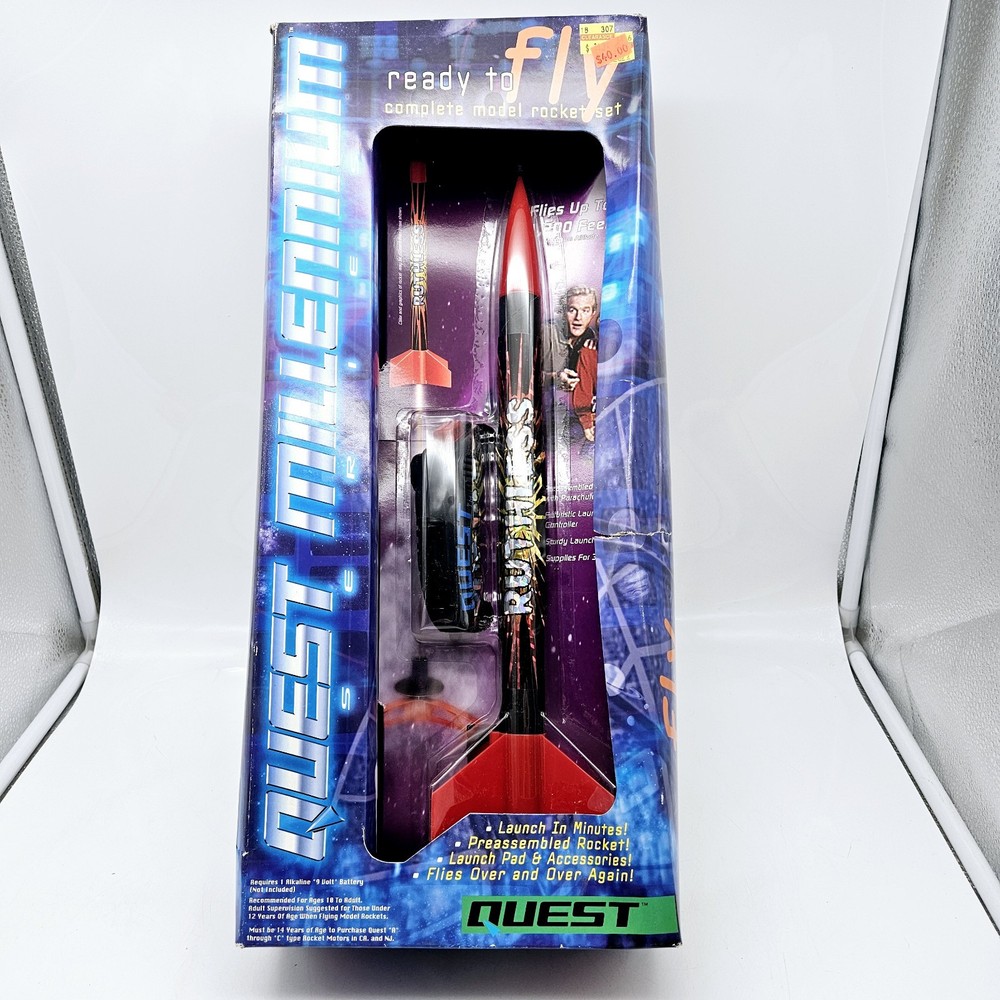 Quest Millenium S110 Model Rocket Kit Ready To Fly New in Box