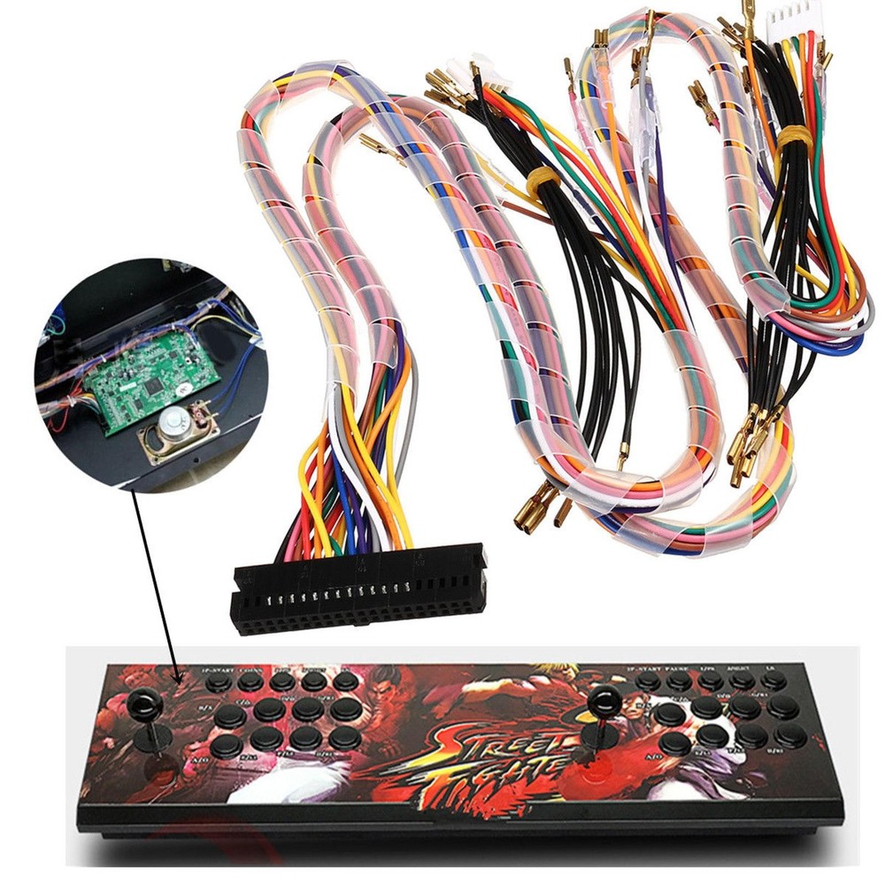 Arcade Console Board Machine Harness Wiring Cable 20-pin 2 players Arcade Part e