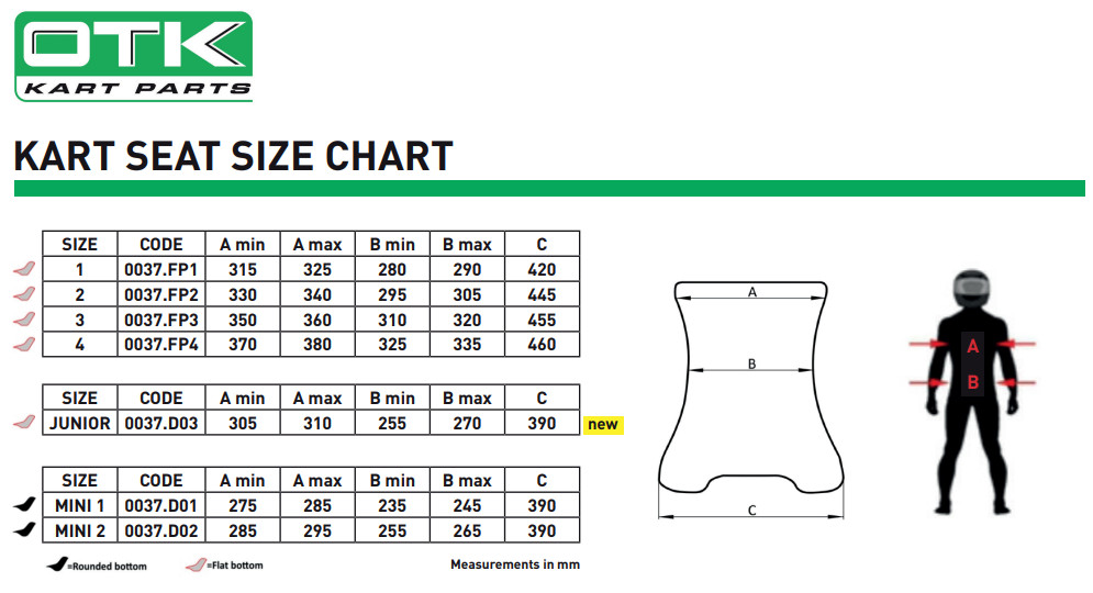 OTK Go Kart Seat - Size Junior
