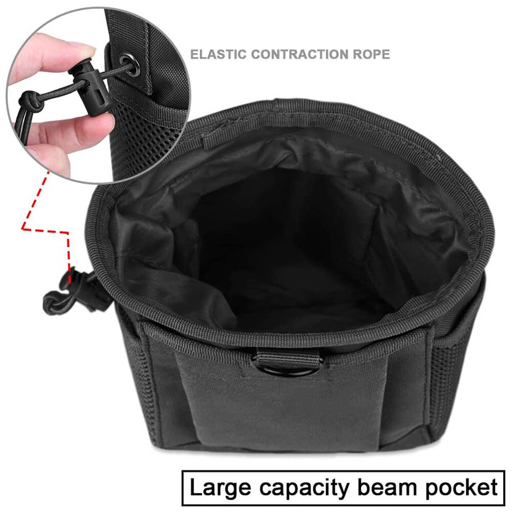 Military Tactical Molle Dump Pouch Drawstring Magazine Pouch Adjustable Ammo Bag