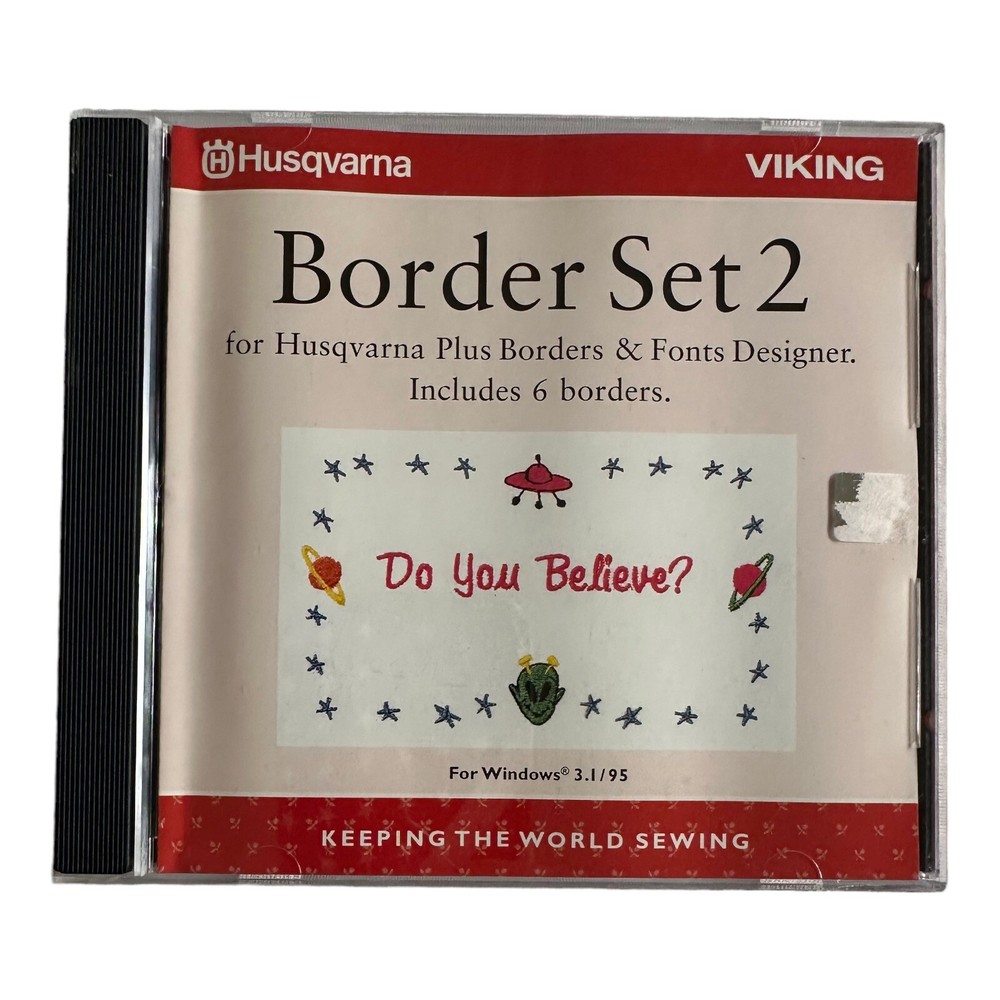 Border Set 2 Husqvarna Viking Plus Borders & Font Designer Software for  Windows