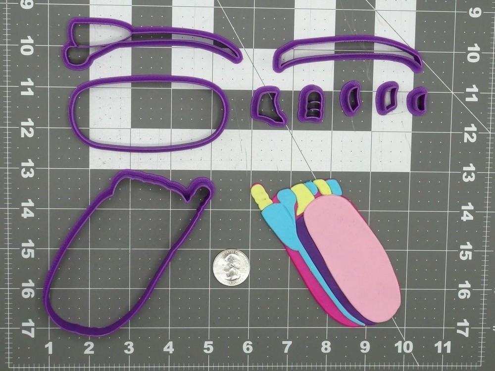 Flip Phone 266-D320 Cookie Cutter Set