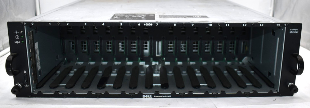 Dell PowerVault MD1000 Disk Array 15-Bay SAS Storage No HDD 2x PWS 2x Controller