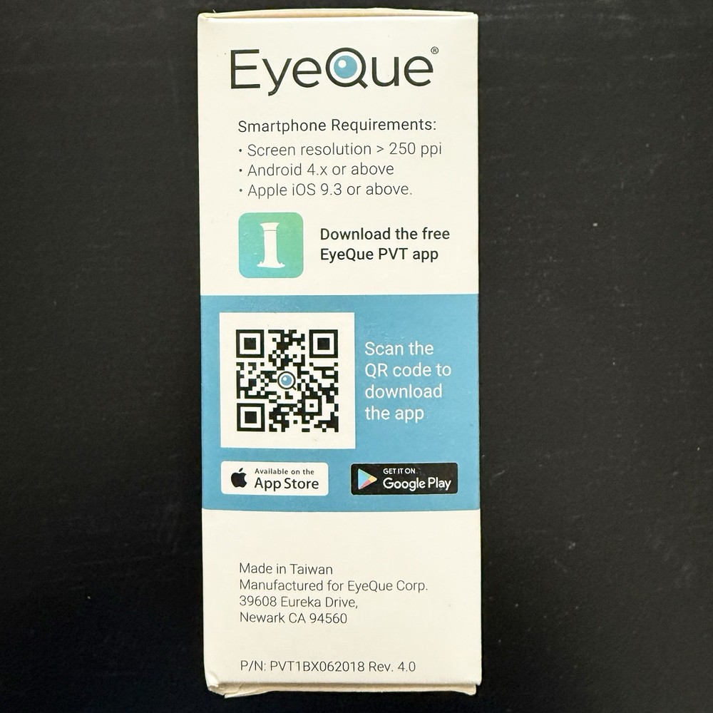 EyeQue Personal Vision Tracker Ophthalmic Refractometer Home Test Kit NEW SEALED