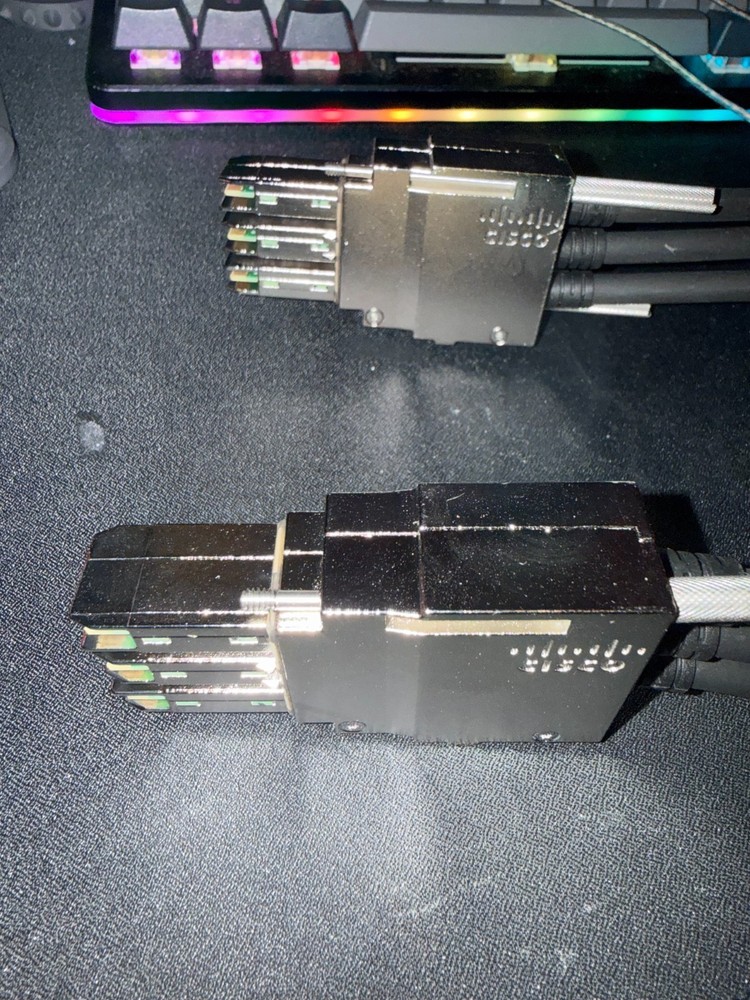 Lot of 5 Cisco Stack Cable Assembly Network Switch Cables 0.5 meters