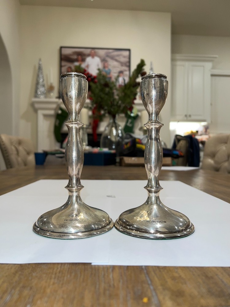 Henry Wigfull Sheffield Sterling Candlesticks