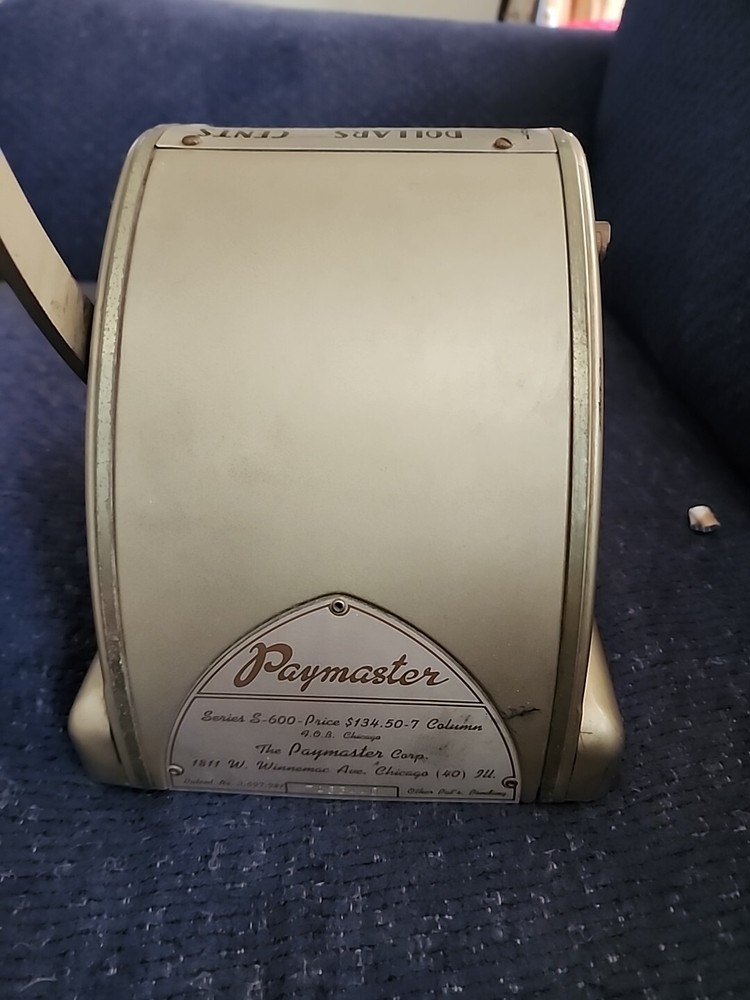VINTAGE PAYMASTER CK WRITER SERIES-S-600