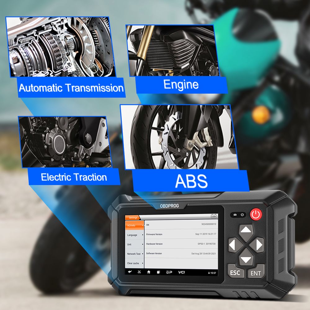 Motorcycle All System Diagnostic Tool Moto Scanner E-CU Coding for BRT Victory