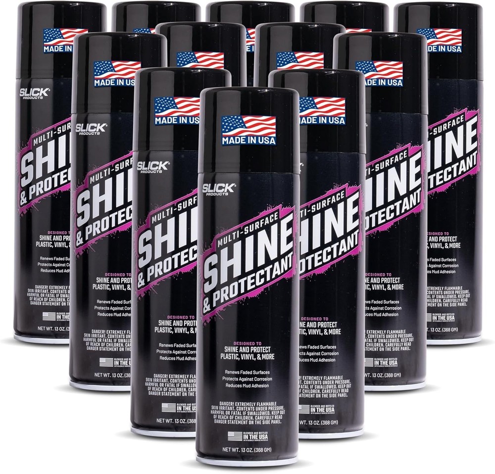 Slick Products Multi-Surface Shine & Protectant Spray, Renew Vinyl, Plastic