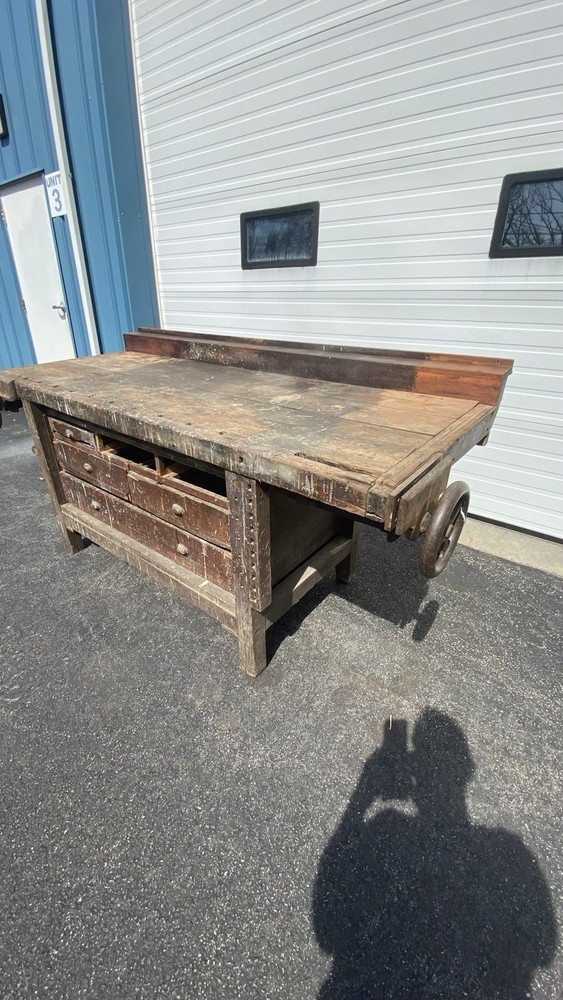 Piano Makers Workbench 2 Wheel Vises