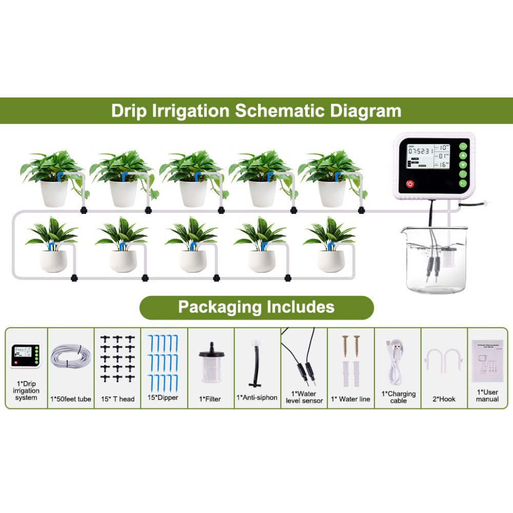 15m irrigation system plant irrigation automatic system with timer kit