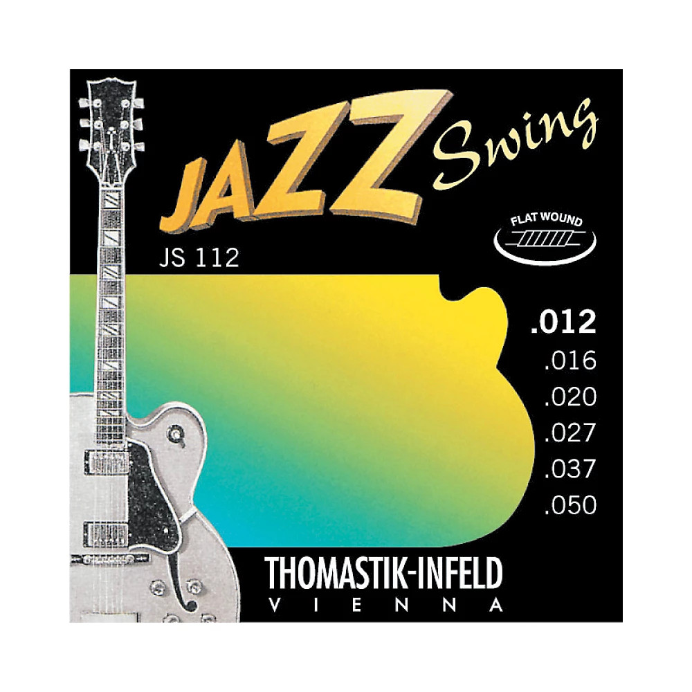 Thomastik JS112 Medium Light Flatwound Jazz Swing Electric Guitar Strings