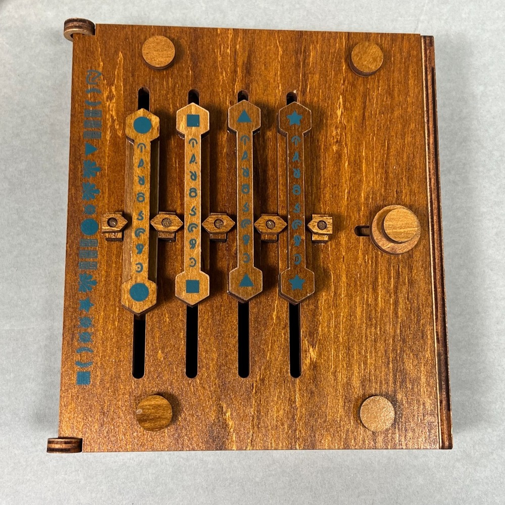 Caesar's Codex Puzzle Box - True Genius Wooden Brainteaser, Multi-Step Codex Box