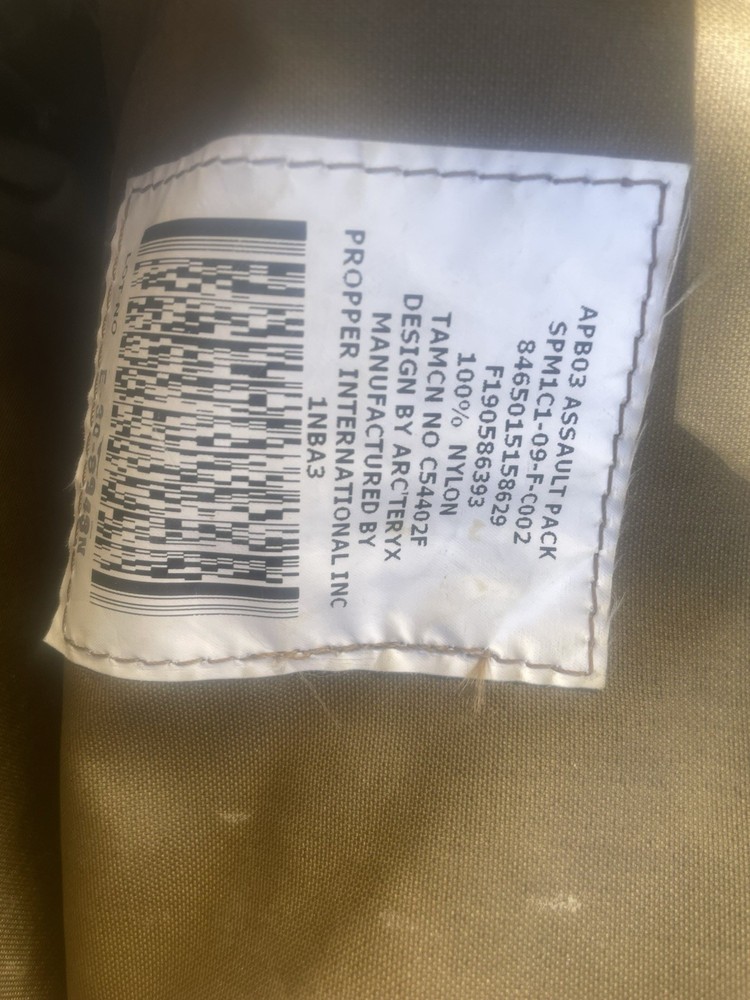 ArcTeryx APB03 SPM 1C1 Assault Pack Excellent Condition