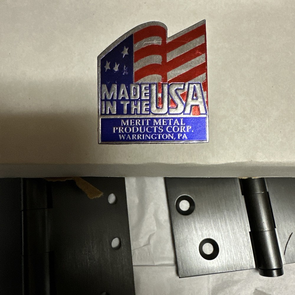 Pair Merit 125P 4x4 Button Tip Medium Stat Bronze 1 pair Hinges