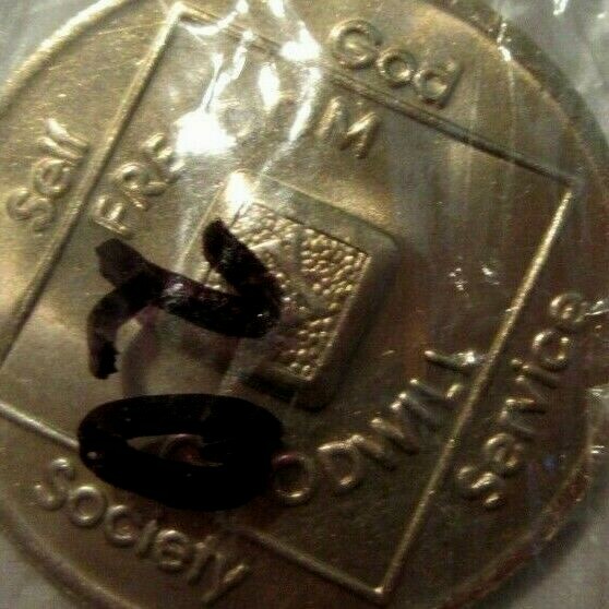 Narcotics Anonymous NA Medallion 20 Year Token Chip Coin Clean