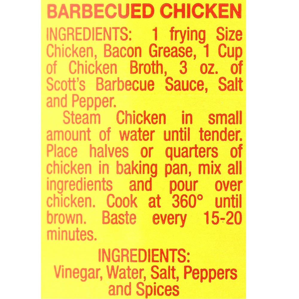 Red Hot Barbecue Sauce Scotts