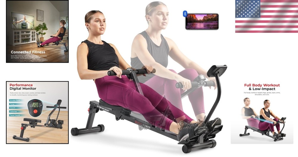 Ergonomic Seat Rowing Exercise Machine
