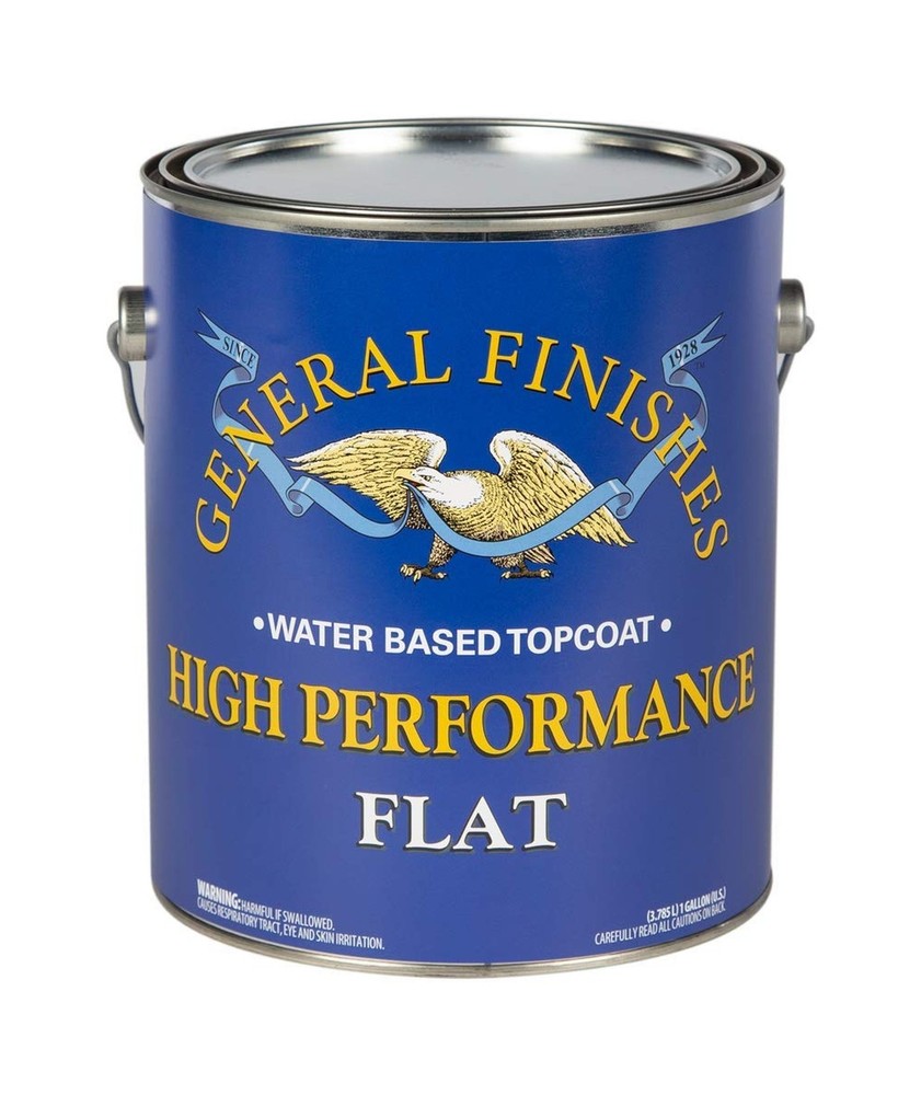 General Finishes High Performance Water Based Topcoat, 1 Gallon, Flat
