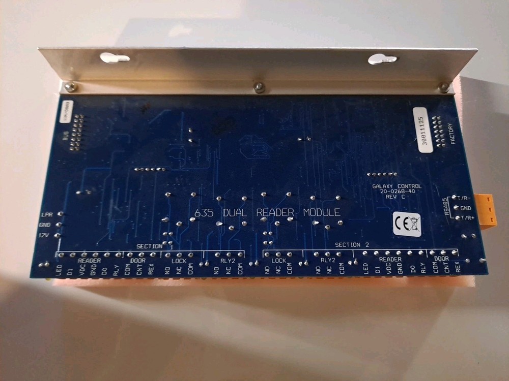 Galaxy Gcs Pin 20-0235-10 635 DRM (Dual Reader Module) Board.