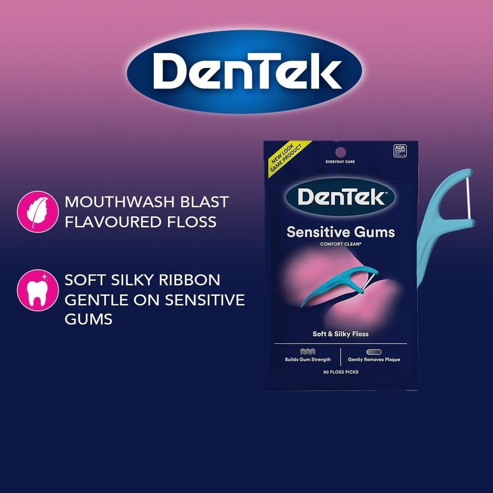 DenTek Sensitive Gums Floss Picks 150 CT (Select Pack)