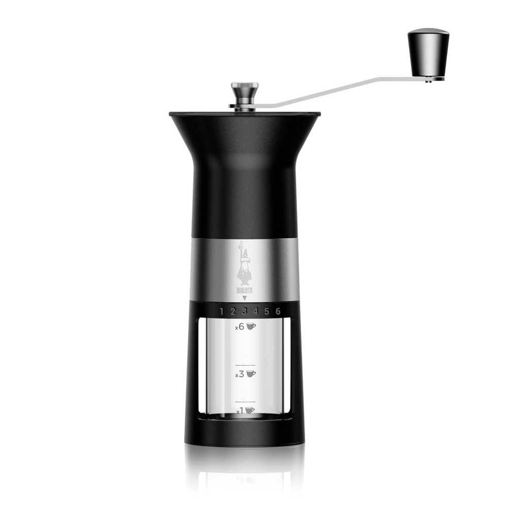 Bialetti Manual Coffee Grinder Steel Black