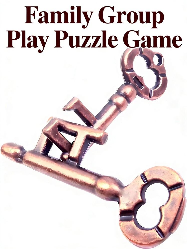 Traditional Metal Brain Teaser – Classic Puzzle Toy for Logic & Skill Develop...