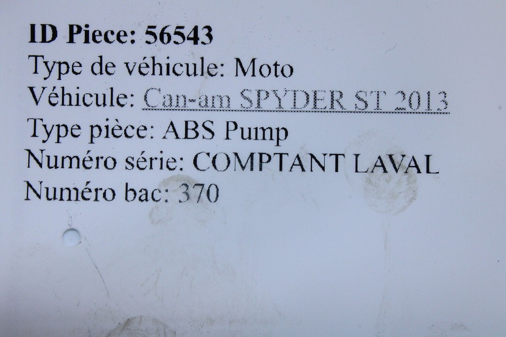 14-18 Can-am Spyder St Se5 Abs Pump Unit Module 219800375