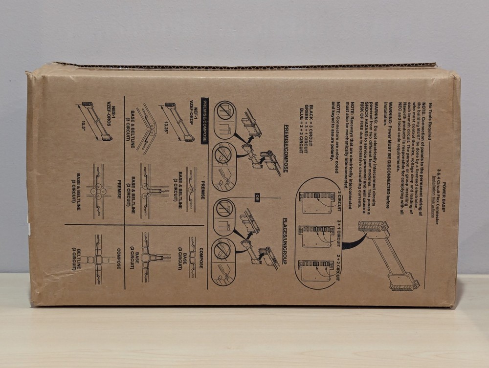 (25) Haworth Compose 13.5” Flex Jumper Panel To Panel Power Electric 3 Circuit