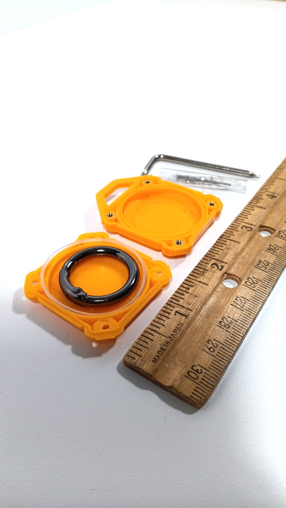 Orange Waterproof AirTag Case Dovick