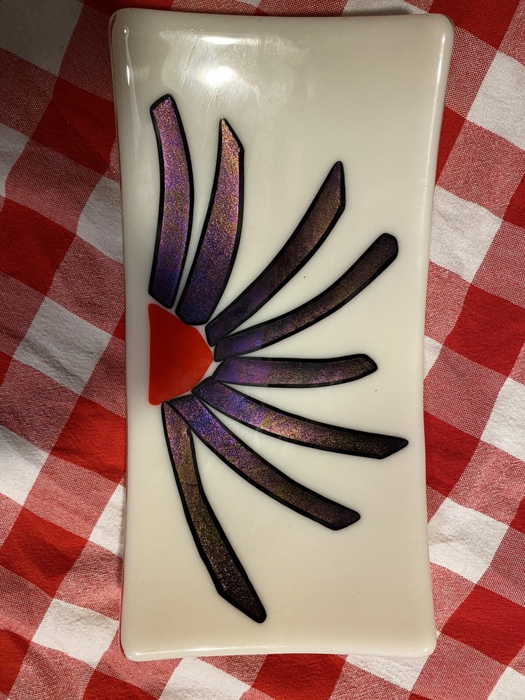 Infused Glass Studio Art Dish Beautiful ￼