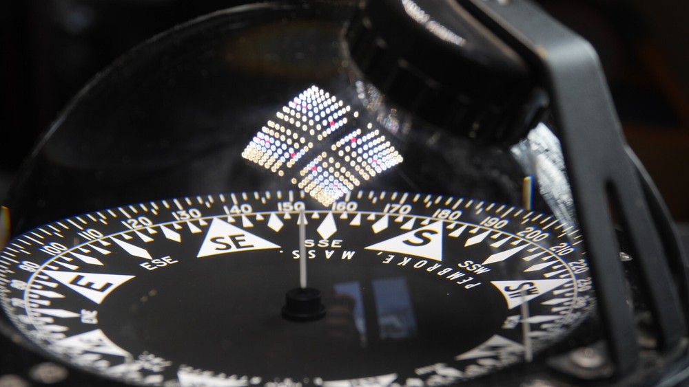 Ritchie 6" Globemaster Binnacle Navigation Compass (with hood) 12v Backlight