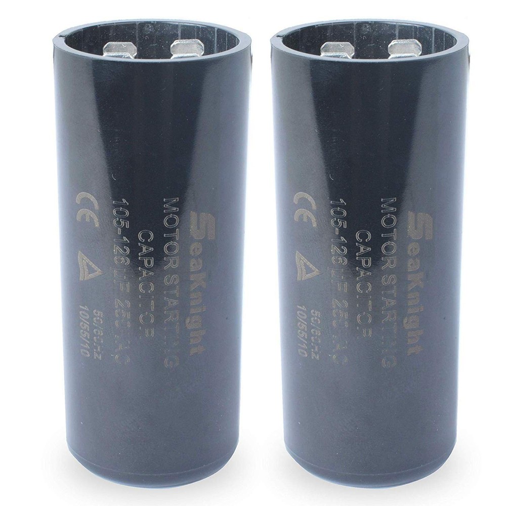 MFD 220-250VAC Well Pump Motor Start Capacitor - Compatible & Effective 2-Pack