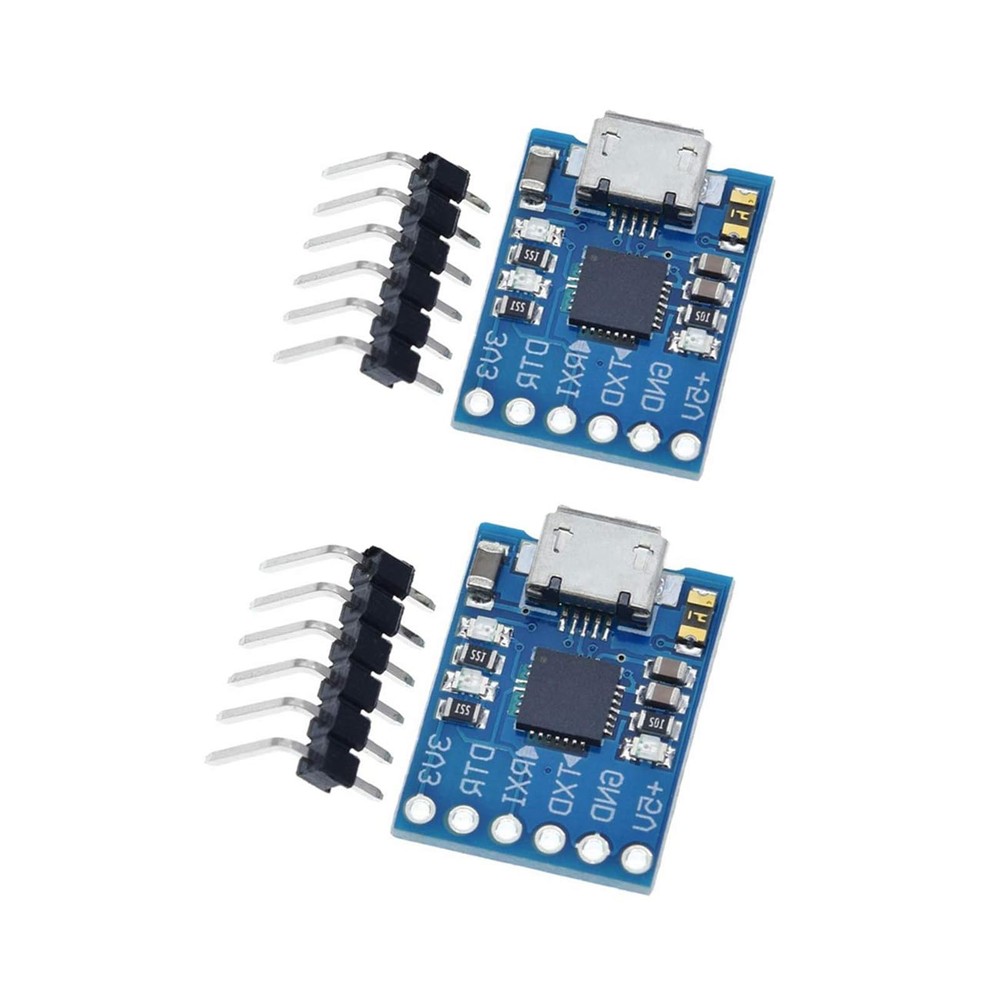4-Pack CP2102 USB-to-UART Modules, Micro-USB 6-Pin TTL Serial Converters, STC