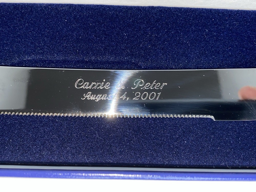 Sperrin Crystal Wedding Decorative Knife Engraved Please Look And Read!