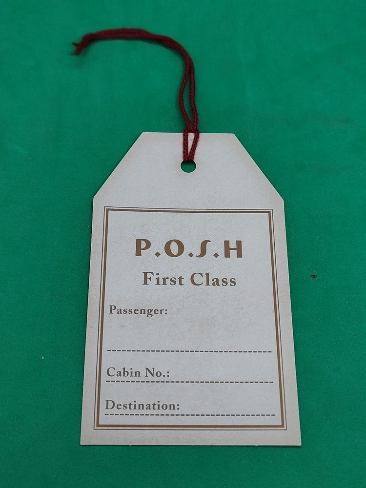 Unused Amritsar Star 1st Class Baggage Tag