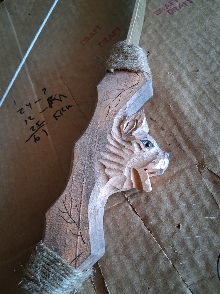 Handcrafted Bat Design Arrow Bow