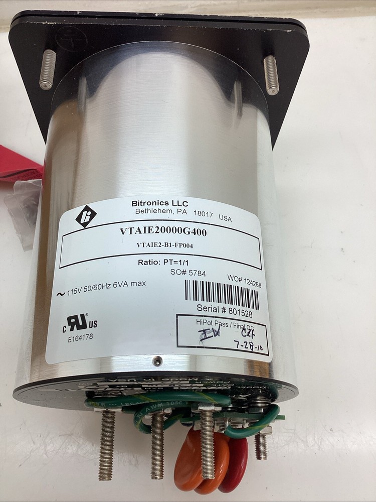 Bitronics VTAIE2000G400 Voltage Meter Triplex Digital Display NIB