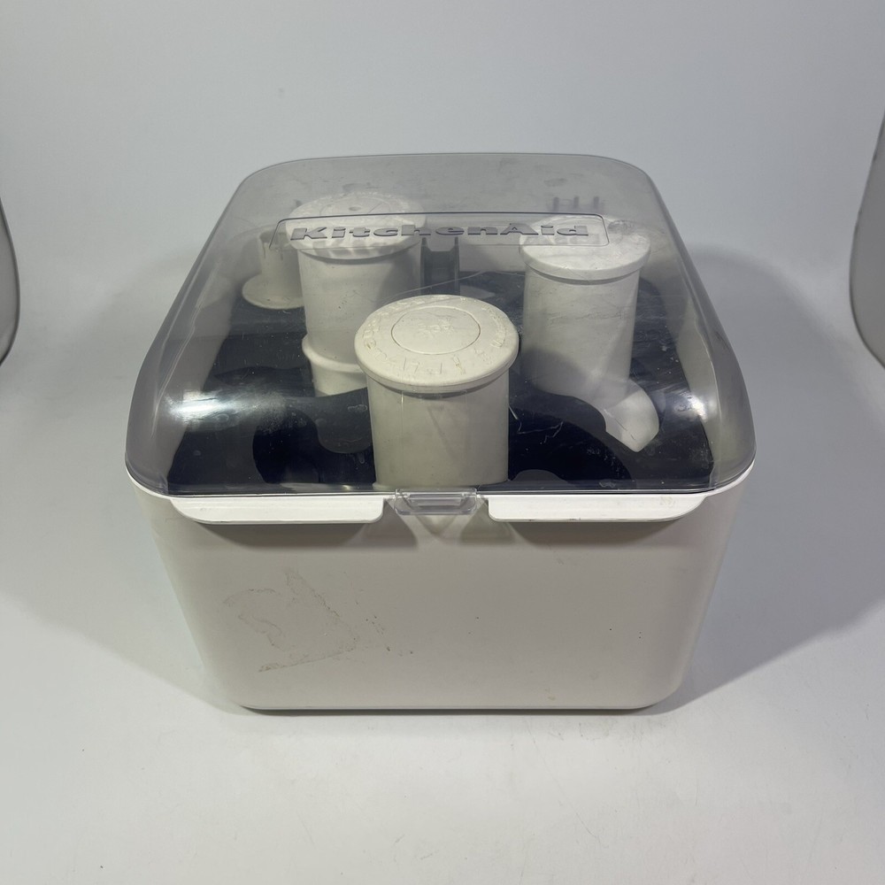 KitchenAid Food Processor Attachments Blades Discs Storage Case 7 Pieces 523572
