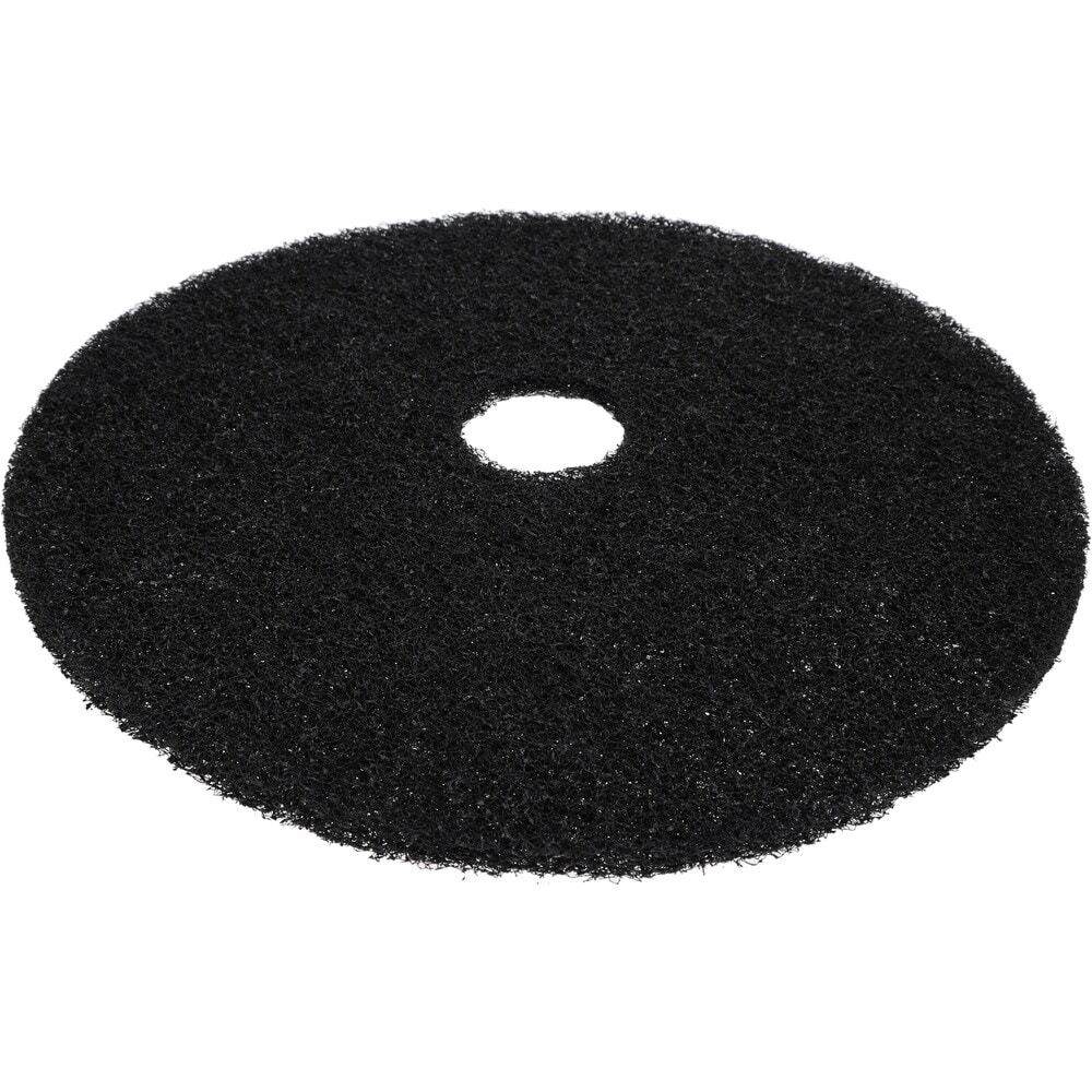 PRO SOURCE Floor Stripping Pads: 5 Pack, Black Coarse Polyester, 19" Diameter