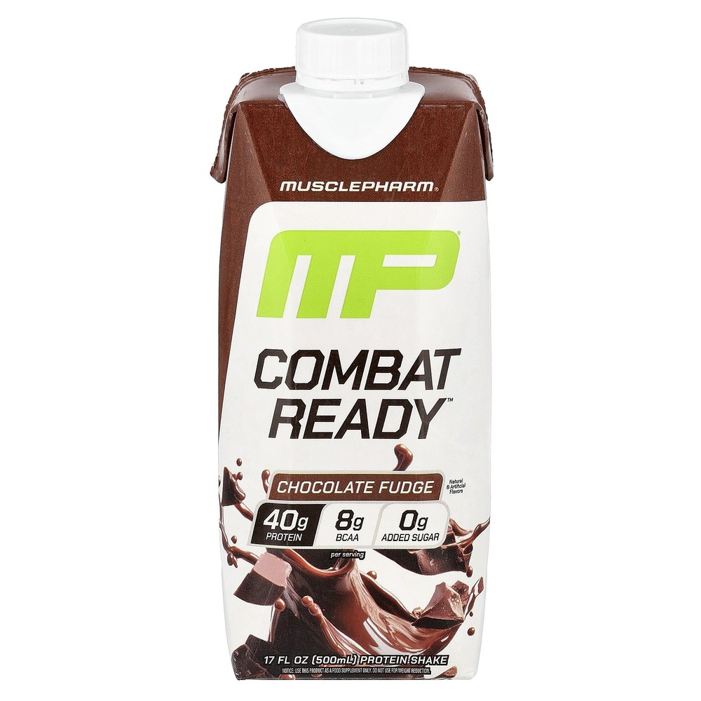 Combat Ready™ Protein Shake, Chocolate Fudge, 17 fl oz (500 ml)