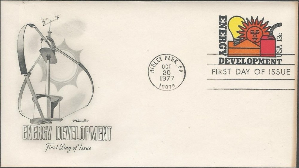 Scott 1724 FDC - 13 cent - 1977 - Energy Development - FDOI