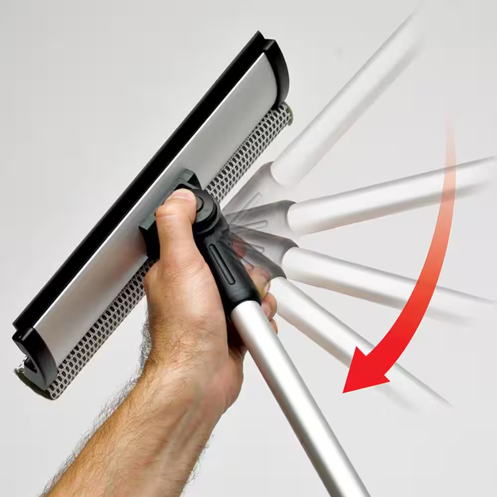 10 In. Telescopic Window Squeegee with Handle